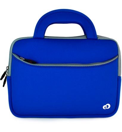 Toshiba Mini 10.1 Inch Netbook Laptop Neoprene Sleeve Case With External Zipper Pocket Fits Models NB205-N325BL, NB255-N245, NB305-N600, NB305-N410BL, NB505-N500BL, NB505-N508BL, NB505-N508BN, NB505-N508GN, NB505-N508OR, NB505-N508TQ Color Blue with EnvyD