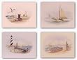 Bay Harbor-Beached-Early Breeze-The Cape Lighthouse Set by Howard Burger 11"x14" Art Print Poster