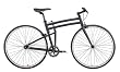 Montague Boston Pavement Bike 21" Matte Black