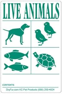 Amazon.com: IATA Live Animal SPECIES Labels 6pk: Pet Supplies
