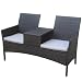 Kurtis Dunloe Rattan Effect Outdoor Garden Tete-a-Tete