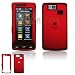 LG Versa VX9600 Cell Phone Rubber Feel Red Protective Case Faceplate Cover