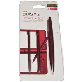 NEW Nintendo Dsi XL Wine Red stylus Pack ** 2x SLOT-IN STYLUS & 1x BIG STYLUS** - Hi-TEC ESSENTIALS