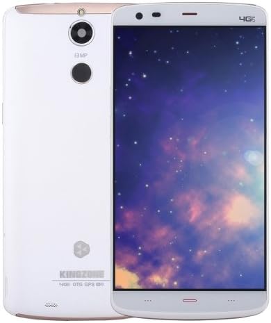 KINGZONE Z1 Plus 5.5 Inch Android 5.1 Smartphone, MT6753 Octa Core 1.3GHZ, 2GB RAM + 16GB ROM GSM &amp; WCDMA &amp; FDD-LTE (White)