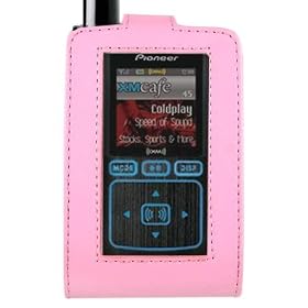 Pioneer Inno and Samsung Helix Portable Satellite Radio/MP3 Player Premium Leather Case with 14