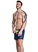 Neleus Men's Beach Shorts Swimming Trunk with Pockets,802# Navy Blue,USA S,Tag M