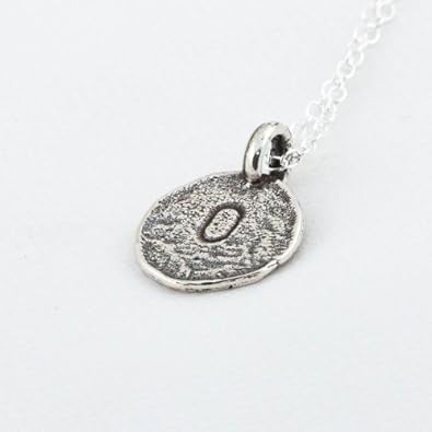 Cheap Girls Jewelry Hand Stamped Sterling Silver Pendant - Initial O For Sale