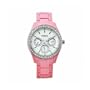 Fossil Women's ES2206 Stella Pink Crystal-Accented White Dial Watch
