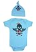 Skull & Argyle-Blue Gift Set