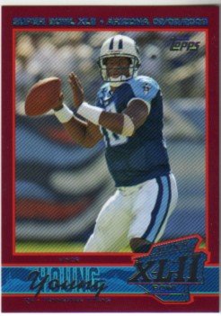 Vince Young Tennessee Titans 2008 Topps Super Bowl XLII Card Show #5 Football Card