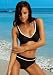 Sports : Beach Time B&uuml;gel Bikini Schwarz Retro
