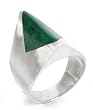 Chrysocolla ring, 'Pyramid' 8.0 (US Ring Size) Chrysocolla ring, 'Pyramid' 8.0 (US Ring Size)