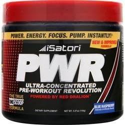ISATORI PWR (Pre-Workout) Blue Raspberry 144 grams
