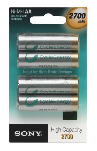 Sony NiMH C-E-Green AA LR6 (Mignon) Akku 4-er Pack 2700 mAh