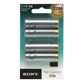 Sony 4x AA 2700mAh Blister Pack