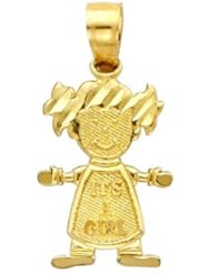Baby Girl 14K Yellow Gold Cutie Charm