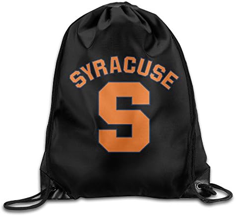 Hotgirl Syracuse University With S Logo Backpack Gymsack Cinch Pack White