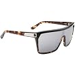 Spy Flynn Sunglasses - Spy Optic Look Series Casual Wear Eyewear w/ Free B&F Heart Sticker Bundle - Black with Tortoise/Grey with Black Mirror