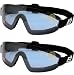 2 Skydive Skydiving Goggles Reduced Glare Blue With Great peripheral vision design