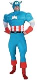 Captain America Muscle Costume - Adult Costume deluxe
