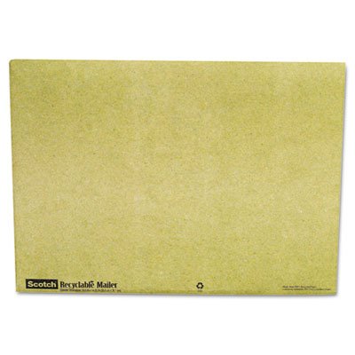 Scotch 6915 Recyclable Padded Mailer- #5- Green- 10/Pack