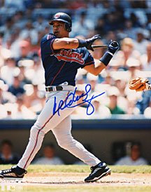 Manny Ramirez Autographed / Signed Cleveland Indians Baseball 8x10 Photo