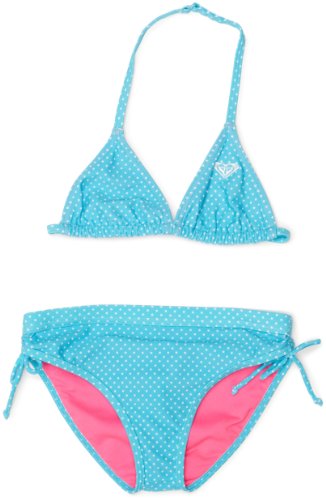 Roxy M&auml;dchen Bikini Monica Dots Lowrider Tie Sides, nbl, 140, XMTSM123- Preisvergleich