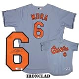 Melvin Mora Autographed/Hand Signed Baltimore Orioles Away Baseball Jersey