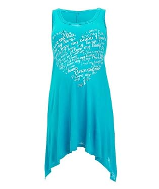 Maternity Asymmetrical Hem Slogan Vest