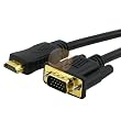 New 1.8 Meters 6FT HDMI Male to VGA HD-15 Male Cable