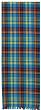 Durable Hand Woven 100% Cotton Colorful Blue and Yellow Plaid Table Runners 12x72 Inches Set of Two