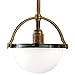 Stratford 1-Light Pendant - Historic Bronze Finish with Opal Matte Glass Shade