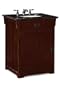 26"w Craftsman Single Sink Cabinet, 25"W, MACINTOSH OAK