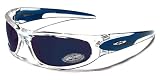 X-Loop Lunettes de Soleil - Sport - Cyclisme - Ski - Conduite - Motard / Mod. 1200 Cristal Bleu / Taille Unique Adulte / Protection 100% UV400