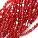 Czech Fire Polish Glass Beads 4mm Round Red 