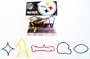 Forever Collectibles NFL Pittsburgh Steelers Logo Bandz 2nd Version