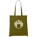 Majestic Monogram (White) Organic Fashion Tote