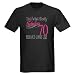 70th Birthday Gifts 70 Dark T-Shirt by CafePress