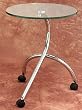 Lumisource Chrome/Glass Skate Table