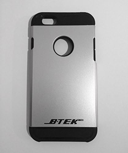 Iphone 6 Case, "B-tek1-i6a" TSG Brands Dual Layer Protective Armor Case for Iphone 6 -Iphone 6 - By TSG Brands 100% S &amp; G on ALL Products (SILVER)