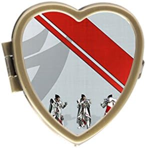 Clowzin Design Jin Kazama In Tekken Heart Shape Portable Pocket Pill Case Metal Pill Storage Case Box Organizer