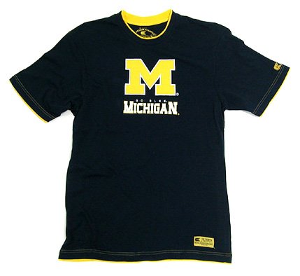 Michigan Youth Short-Sleeve Encore Double Layer Tee