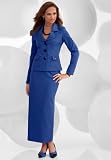 Review Metrostyle  / Contrast-Button Skirtsuit