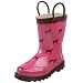 Western Chief Tiny Horses Rain Boot (Toddler/Little Kid/Big Kid),Pink/Brown,9 M US Toddler