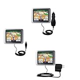 Deluxe Kit for the Garmin Nuvi 270 includes a USB cable with Car and Wall Charger - Gomadic Brand w/ TipExchange Technology