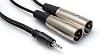 Hosa Y CABLE 3.5MM TRS - XLR3M 2M