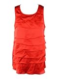 41SbAxCRK L. SL160  AK Anne Klein Womens Tiered Ruffle Front Blouse Top