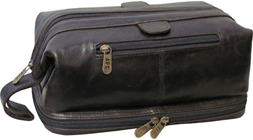 AmeriLeather Toiletry Bag with Bonus Accessories