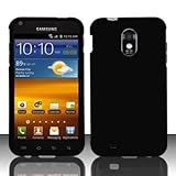 Samsung Epic Touch 4G 4-G D710 D-710 / Galaxy S2 S-2 Black Rubber Feel Snap ....