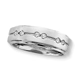 14K White Gold 1/4 ct. Diamond Men's Ring